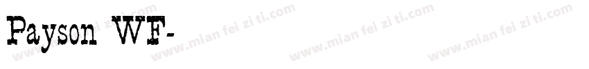 Payson WF字体转换
